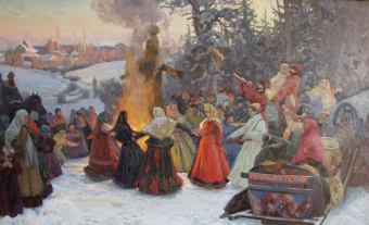 Масленица в старинных русских усадьбах